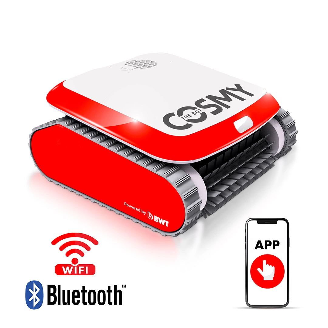 Robot Limpiafondo BWT Cosmy 250 (Fabricación Europea) + KIT Color Red Cherry